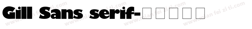 Gill Sans serif字体转换